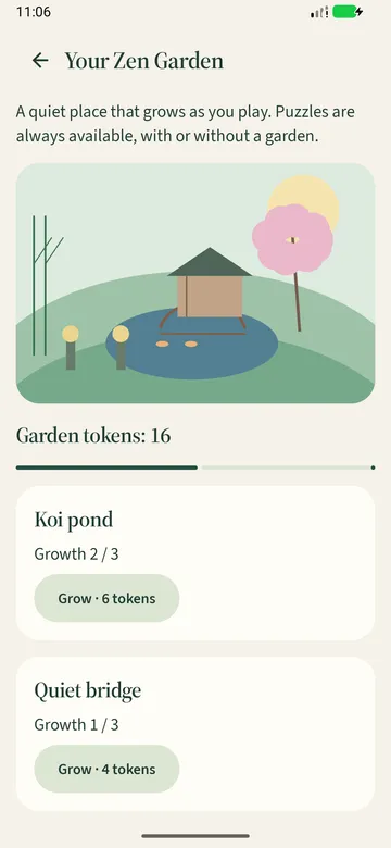 Zen Garden in Zentjong with pond and bamboo
